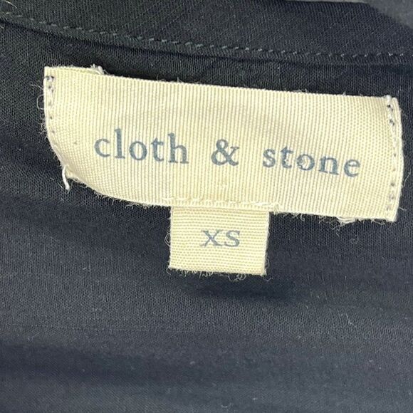 Cloth & Stone Shift Dress Black Tie Back Halter, XS - Picture 4 of 7